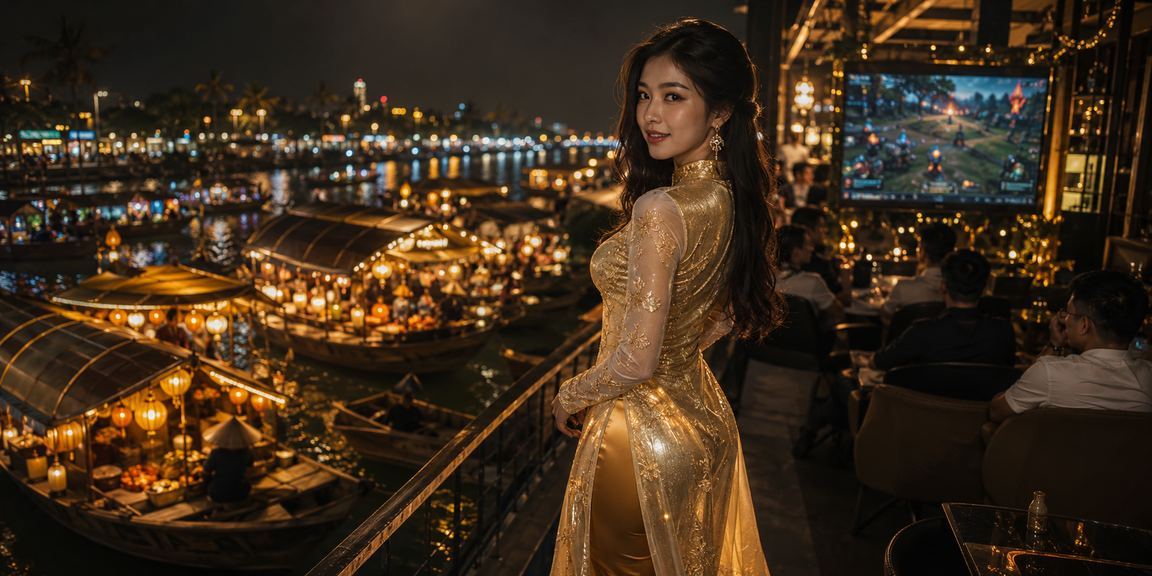 Người chơi Hà Nội trải nghiệm game trực tuyến trên điện thoại tại quán cà phê